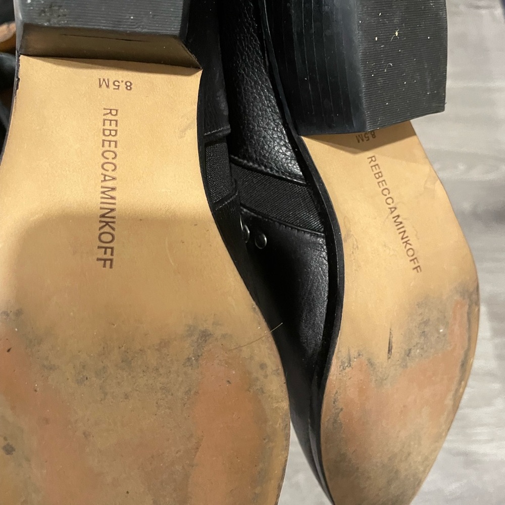 Rebecca Minkoff black leather booties - Picture 8 of 9